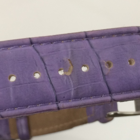 Techno Master Men Watch Purple Band Analog Wrist - Picture 7 of 8